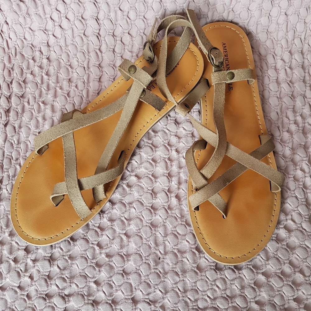 Like New American eagle leather sandals